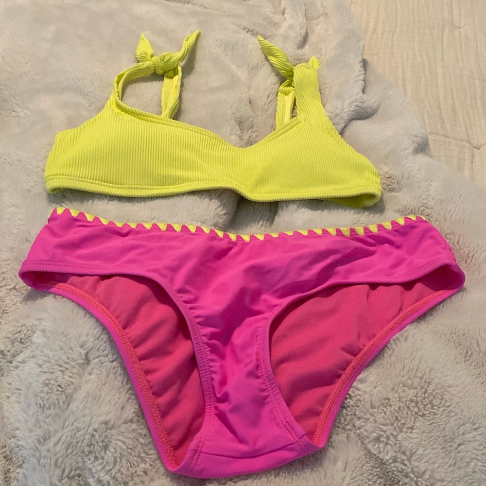 Bright neon bikini two piece